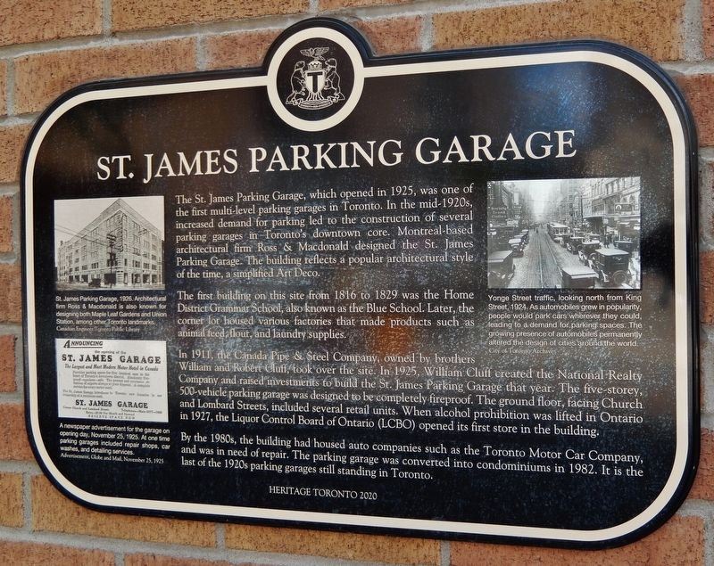 St. James Parking Garage Marker image. Click for full size.
