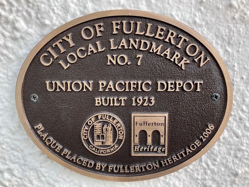 Union Pacific Depot Marker image. Click for full size.