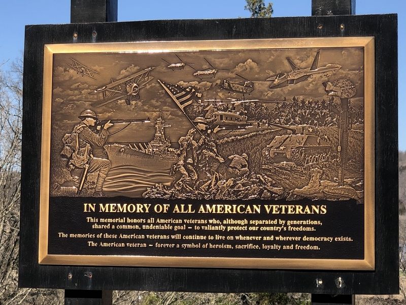 In Memory of All American Veterans Marker. Click for full size. In Memory of All American Veterans Marker image. Click for full size.