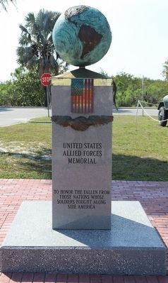United States Allied Forces Memorial Marker. Click for full size. United States Allied Forces Memorial Marker image. Click for full size.