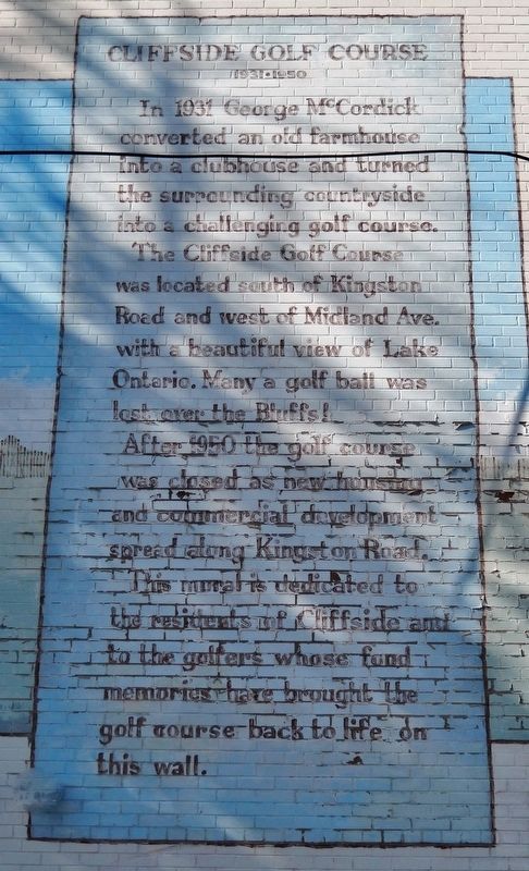 Cliffside Golf Course Marker<br>(<i>right/east edge of mural</i>) image. Click for full size.