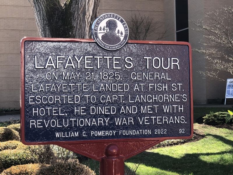 Lafayette's Tour Marker image. Click for full size.