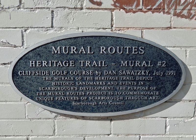 Mural Routes Heritage Trail Marker image. Click for full size.