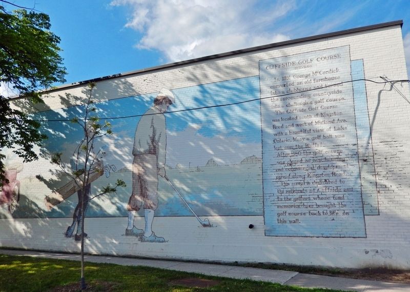 Cliffside Golf Course Mural (<i>right/east side</i>) image. Click for full size.