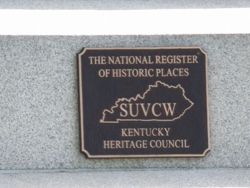 Maysville G.A.R. Monument's National Register of Historic Places plaque. image. Click for more information.