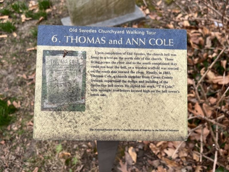 Thomas and Ann Cole Marker image. Click for full size.