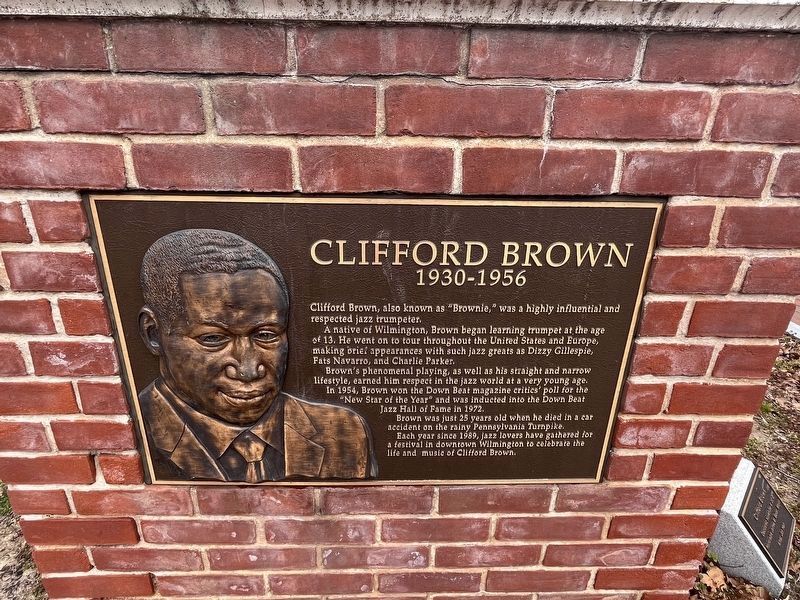 Clifford Brown Marker. Click for full size. Clifford Brown Marker image. Click for full size.