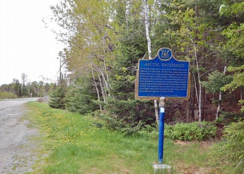Arctic Watershed / Le bassin versant de l'Arctique Marker. Click for full size. Arctic Watershed / Le bassin versant de l'Arctique Marker image. Click for full size.