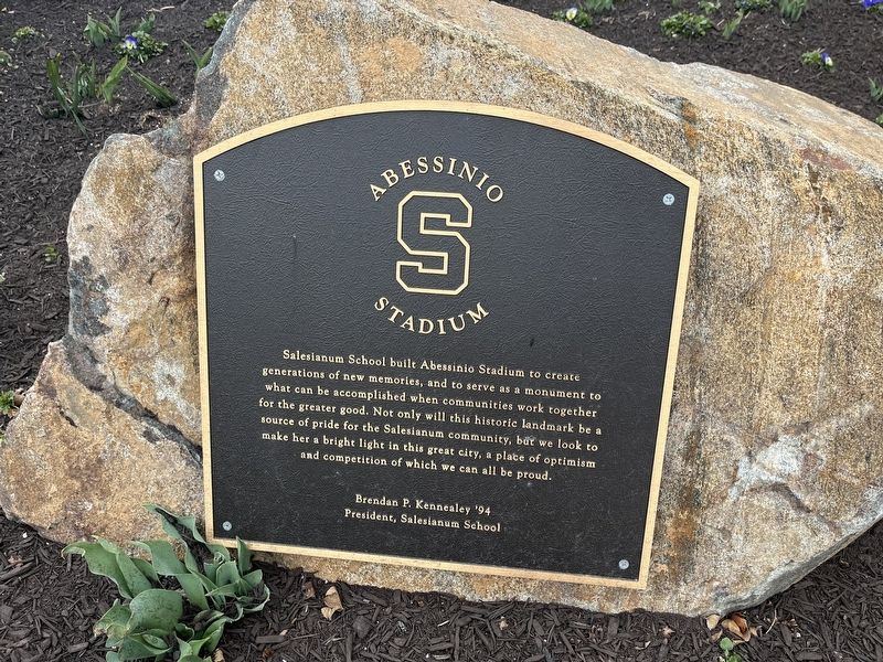 Nearby dedication plaque. Click for full size. Nearby dedication plaque image. Click for full size.
