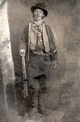 Billy the Kid is the most remembered gunfighter of the Lincoln County War image. Click for full size.