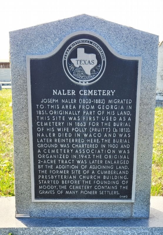 Naler Cemetery Marker image. Click for full size.