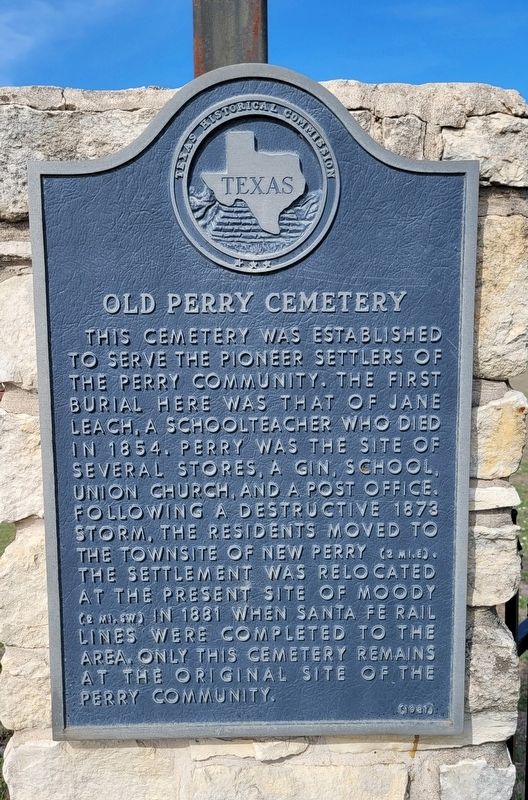 Old Perry Cemetery Marker image. Click for full size.