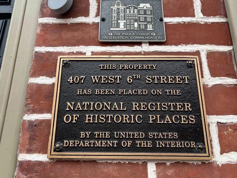 407 West 6th Street Marker image. Click for more information.