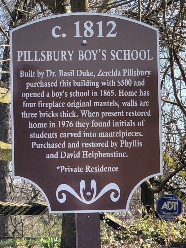 Pillsbury Boy's School Marker image. Click for full size.
