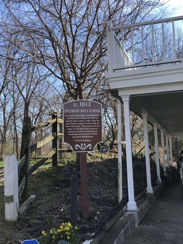 Pillsbury Boy's School Marker image. Click for full size.