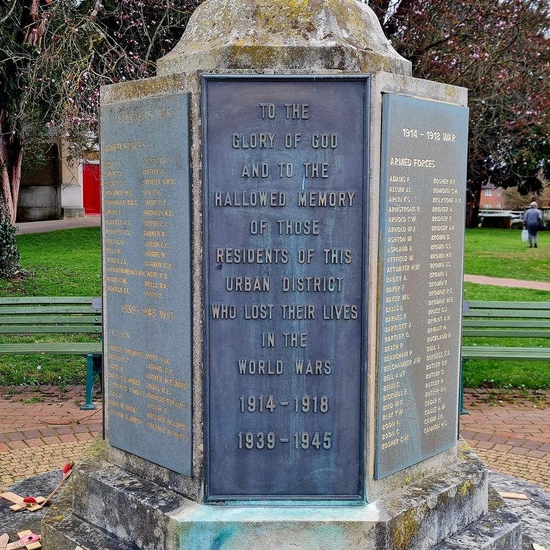 Egham War Memorial Marker. Click for full size. Egham War Memorial Marker image. Click for full size.