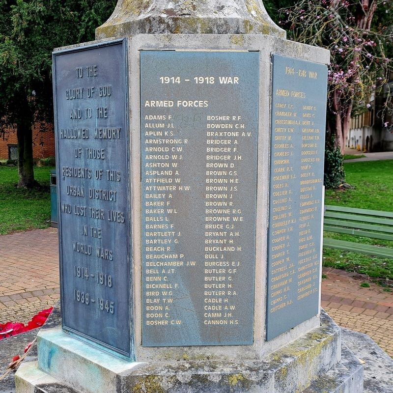 Egham War Memorial image, Touch for more information