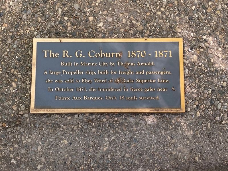The R.G. Coburn 1870 - 1871 Marker. Click for full size. The R.G. Coburn 1870 - 1871 Marker image. Click for full size.