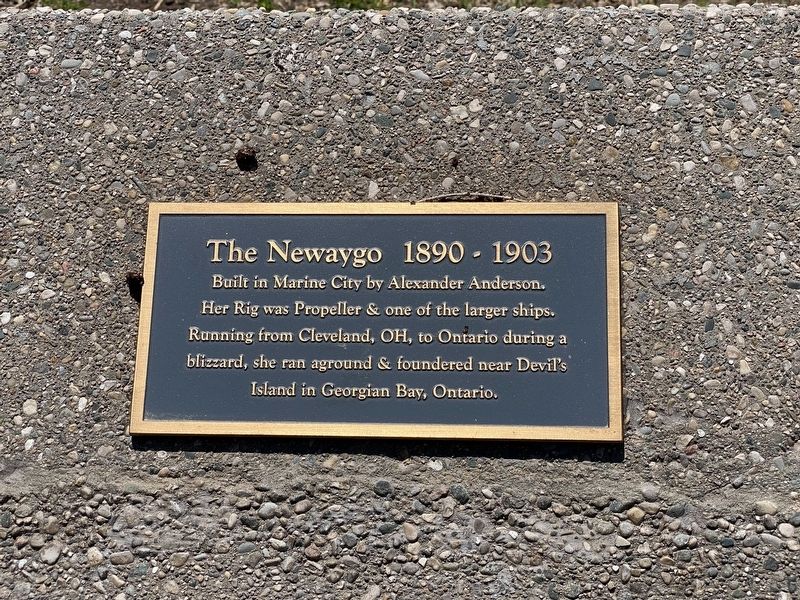 The Newaygo 1890 - 1903 Marker image. Click for full size.