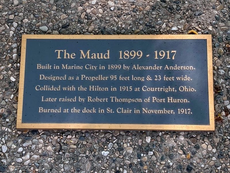 The Maud 1899 - 1917 Marker image. Click for full size.