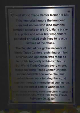Official World Trade Center Memorial Site Marker image. Click for full size.