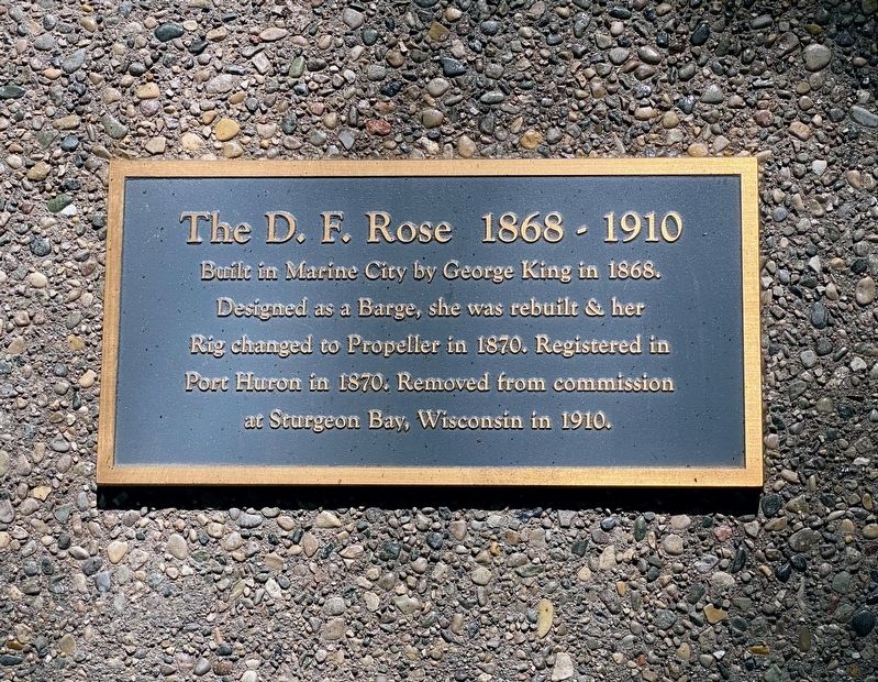 The D.F. Rose 1868 - 1910 Marker image. Click for full size.