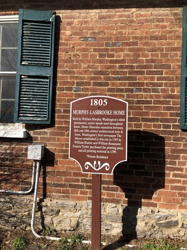 Murphy-Lasbrooke Home Marker image. Click for full size.