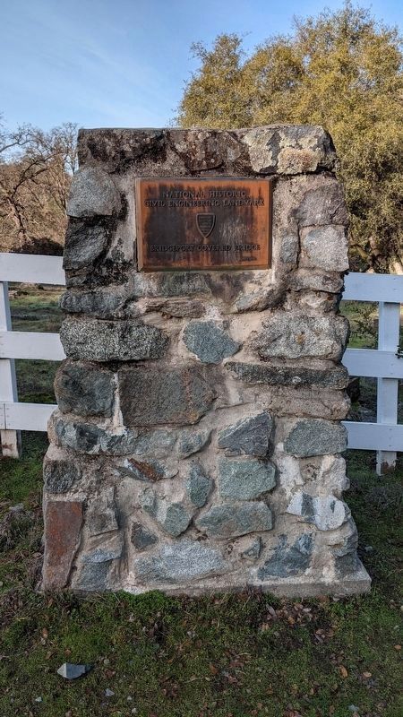 Bridgeport Covered Bridge ASCE Marker image. Click for full size.