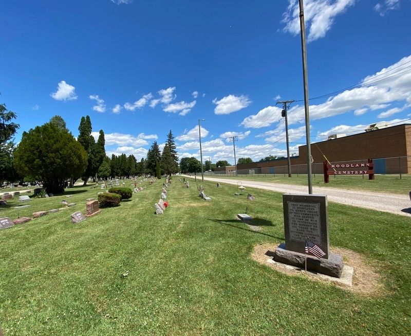 Woodlawn Cemetery Veterans Memorial image. Click for full size.