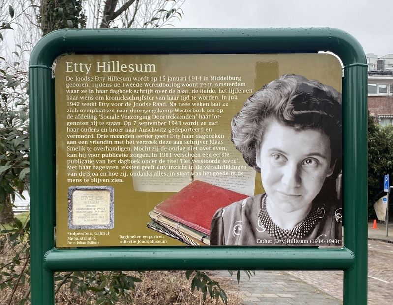 Etty Hillesum Marker image. Click for full size.