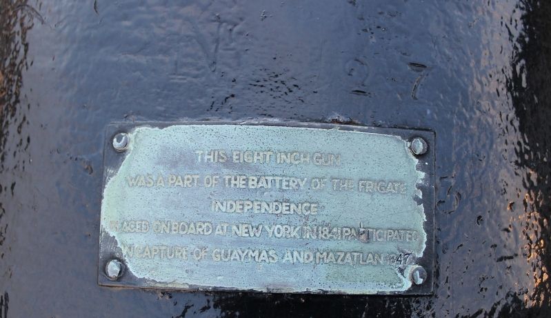 USS Independence Cannon Marker. Click for full size. USS Independence Cannon Marker image. Click for full size.