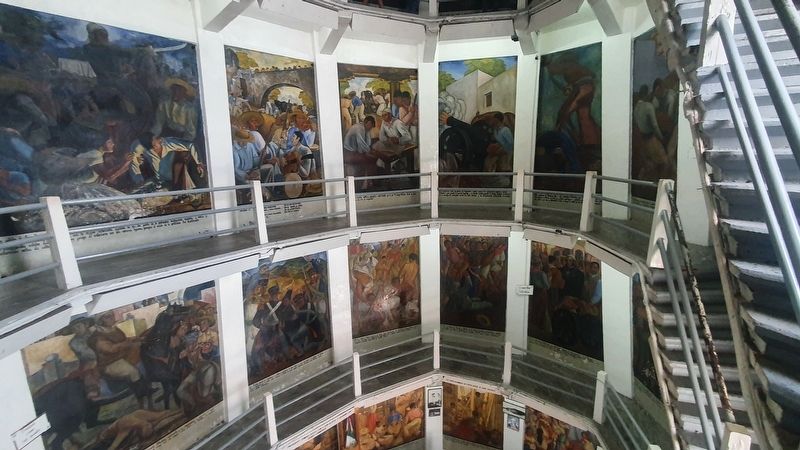 Some of the 56 murals inside of the Monument to Morelos. Click for full size. Some of the 56 murals inside of the Monument to Morelos image. Click for full size.
