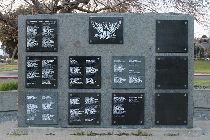 Vallejo War Memorial Marker. Click for full size. Vallejo War Memorial Marker image. Click for full size.