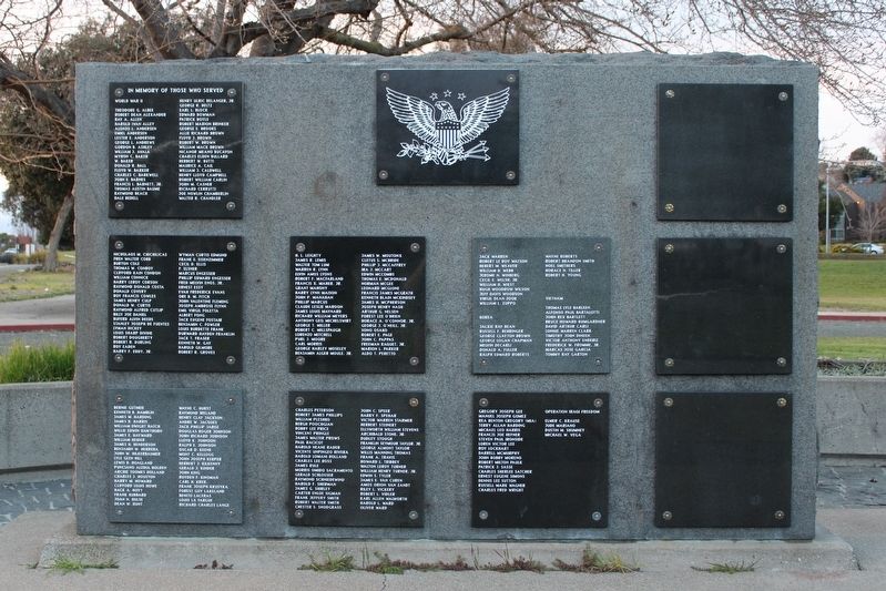 Vallejo War Memorial Marker image. Click for full size.