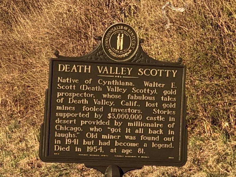 Death Valley Scotty Marker image. Click for full size.