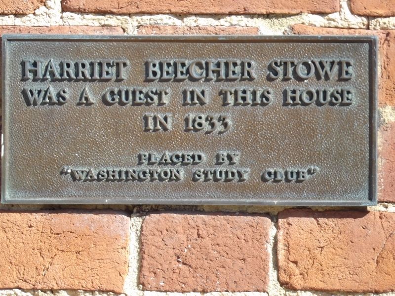 Harriet Beecher Stowe Marker image. Click for full size.