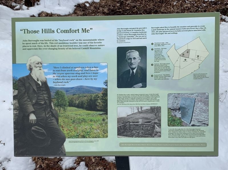 "Those Hills Comfort Me" Marker image. Click for full size.