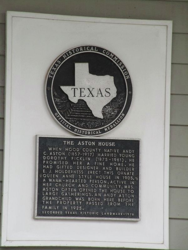 The Aston House Marker image. Click for full size.