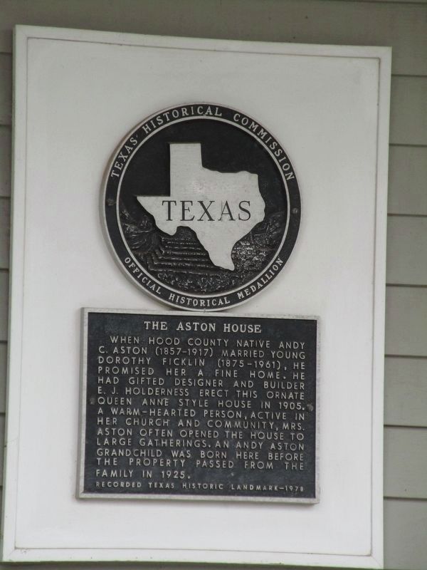 The Aston House Marker. Click for full size. The Aston House Marker image. Click for full size.