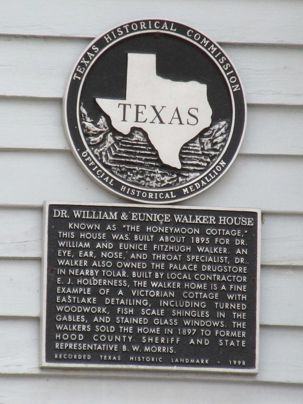 Dr. William and Eunice Walker House Marker image. Click for full size.