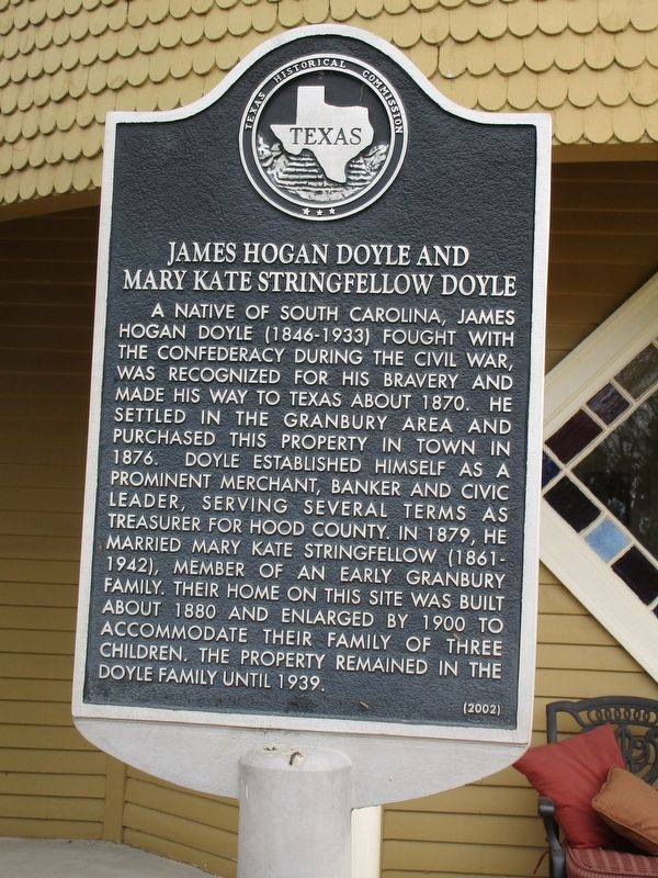 James Hogan Doyle and Mary Kate Stringfellow Doyle Marker image. Click for full size.