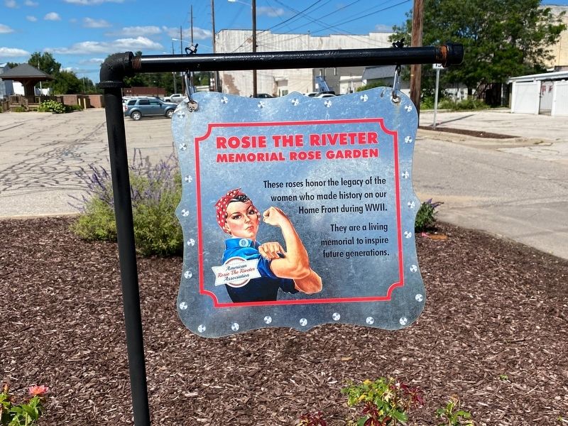 Rosie the Riveter Memorial Garden Marker image. Click for full size.