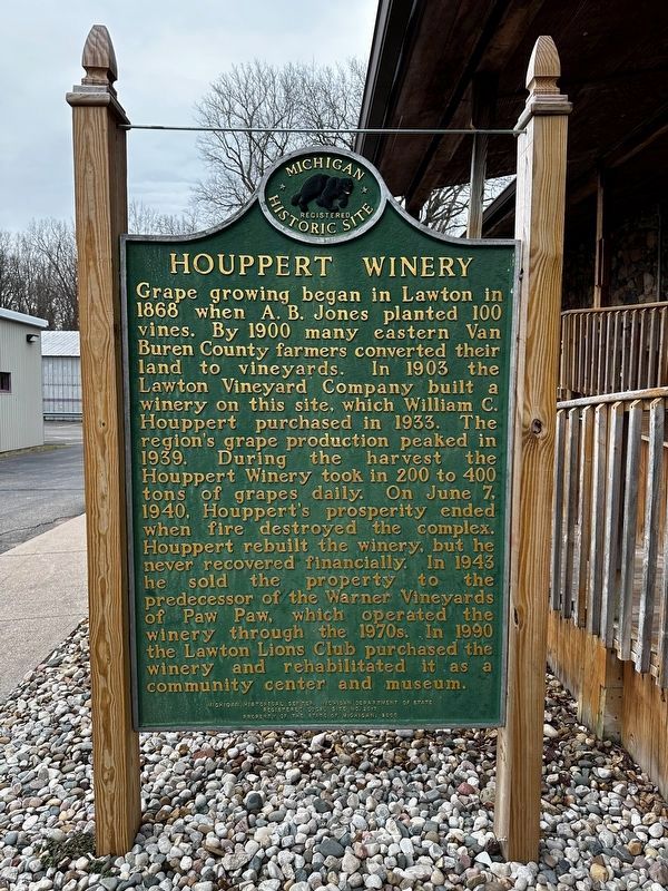 Houppert Winery Marker image. Click for full size.