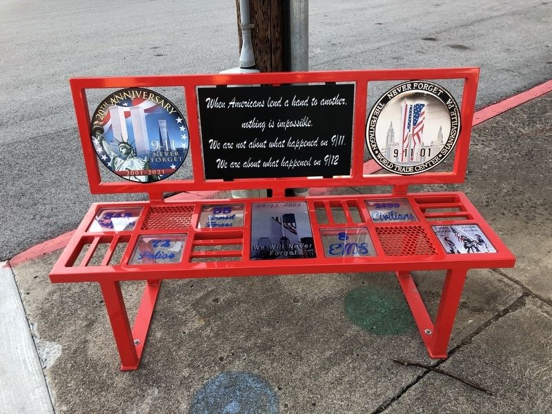 9/11 20th Anniversary Memorial Marker image. Click for full size.