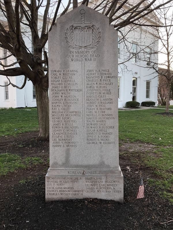 Harrison County World War II/Korean War Memorial image. Click for full size.