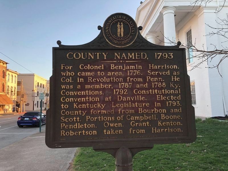 County Named, 1793 Marker image. Click for full size.