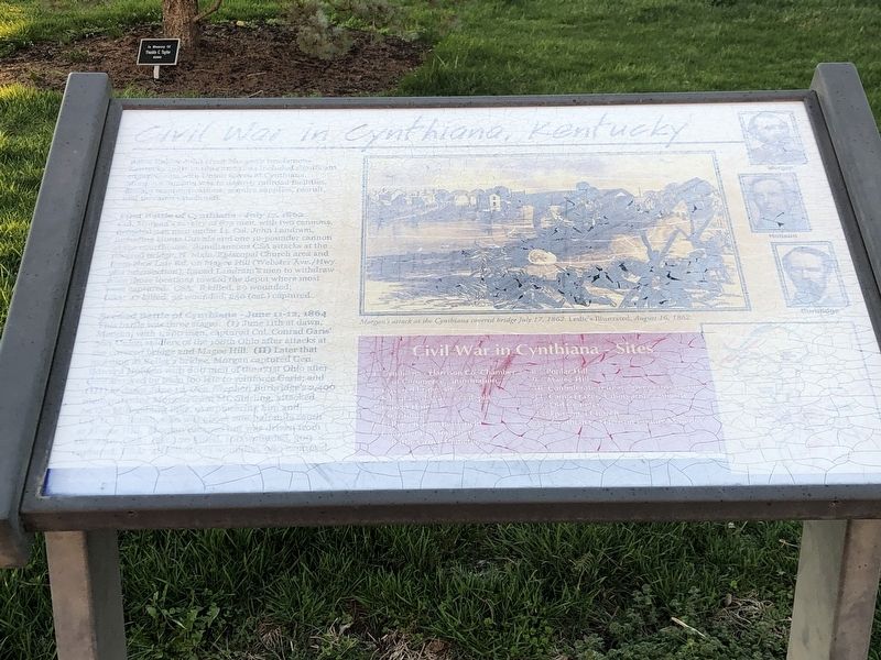 Civil War in Cynthiana, Kentucky Marker image. Click for full size.