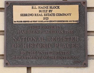 E.L. Hainz Block Marker image. Click for full size.