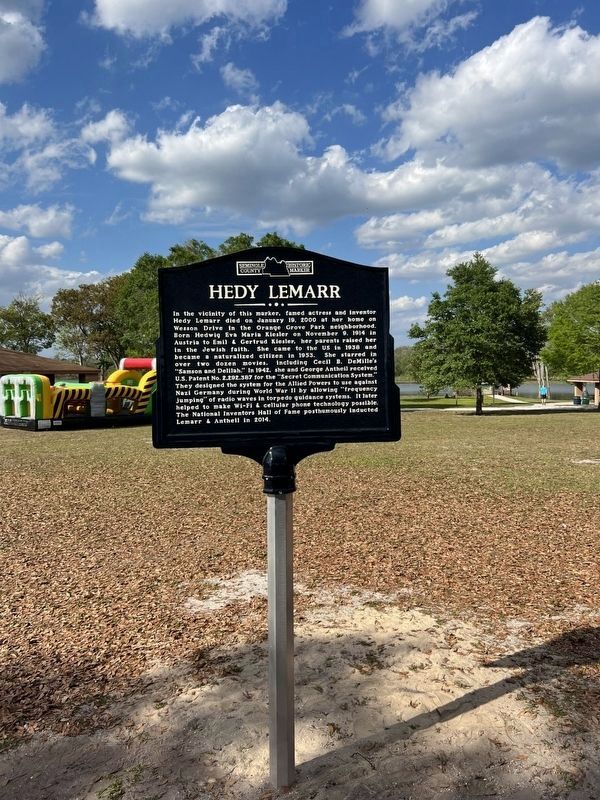 Hedy Lemarr Marker image. Click for full size.