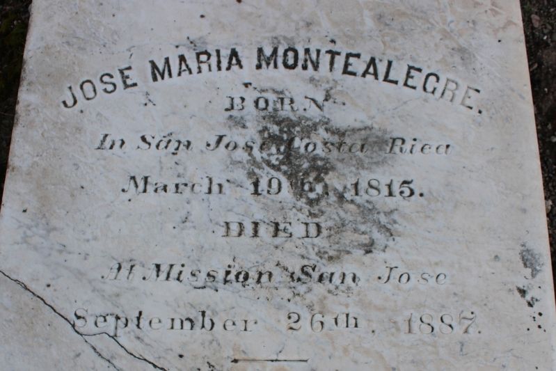 Dr. Jose Maria Montealegre Grave Cover image. Click for full size.